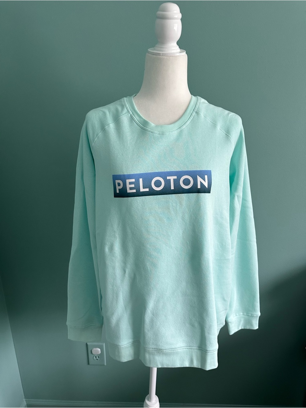 Peloton Mint Green Logo Crewneck Sweatshirt